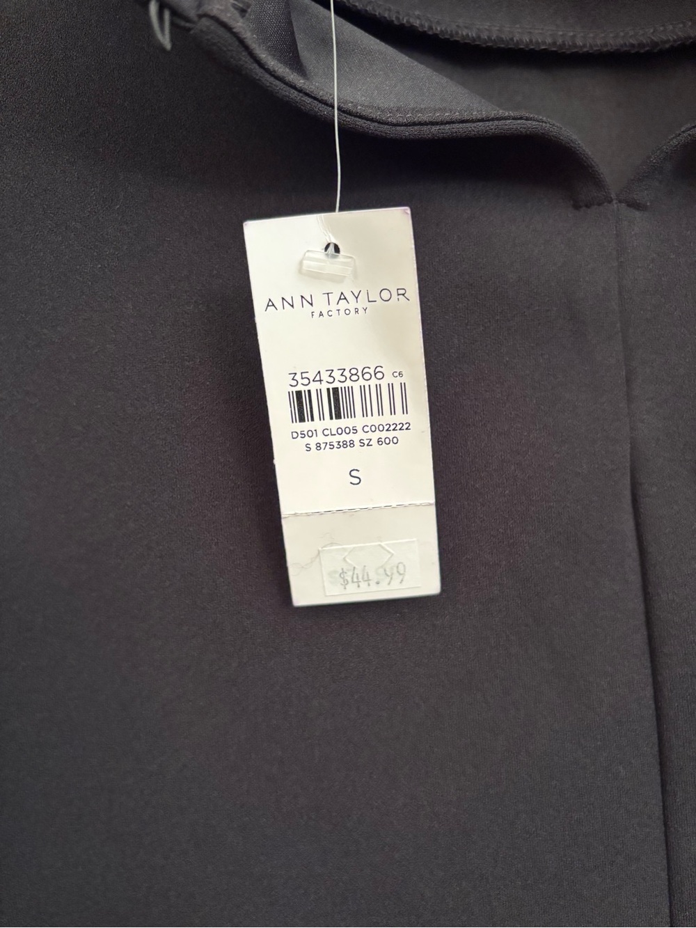 Ann Taylor Black Mock Neck Puff Sleeve Top - Picture 3 of 5